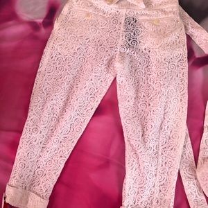 NWT Dolce and Gabbana lace pants